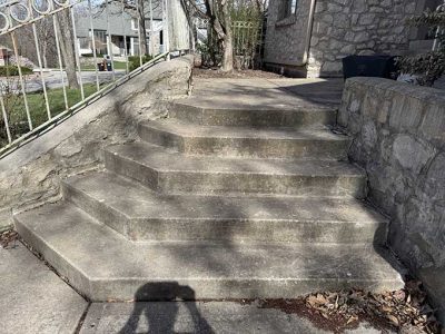 Concrete Patio Stairs